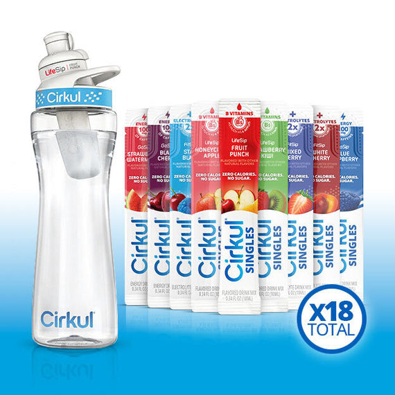22oz. Plastic Bottle & LifeSip® Fruit Punch P9